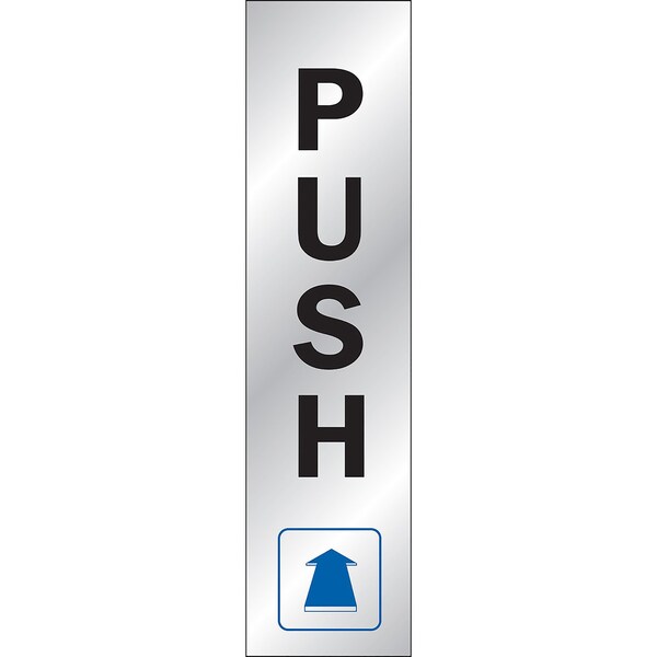 Hy-Ko Push Sign 2" x 8", 10PK B00035 - main